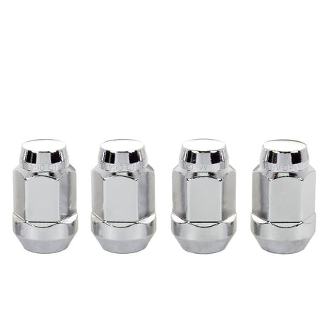 McGard - McGard Hex Lug Nut (Cone Seat Bulge Style) M14X1.5 / 22mm Hex / 1.635in. Length (4 - Pack) - Chrome
