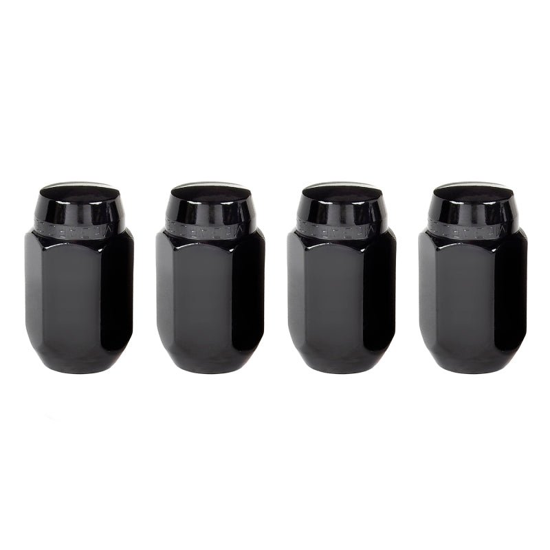 McGard - McGard Hex Lug Nut (Cone Seat) M14X1.5 / 22mm Hex / 1.635in. Length (4 - Pack) - Black