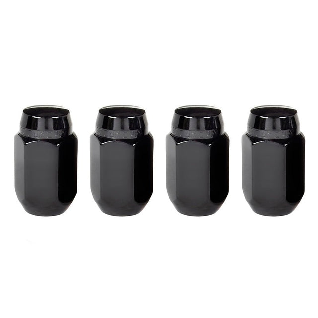 McGard - McGard Hex Lug Nut (Cone Seat) M14X1.5 / 22mm Hex / 1.635in. Length (4 - Pack) - Black