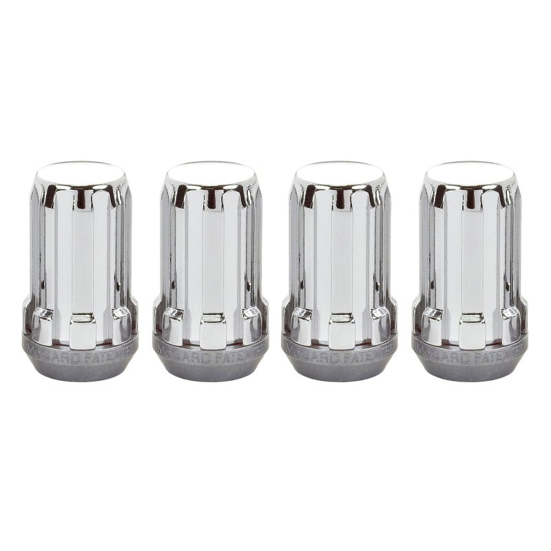 McGard - McGard SplineDrive Lug Nut (Cone Seat) M14X1.5 / 1.648in. Length (4 - Pack) - Chrome (Req. Tool)