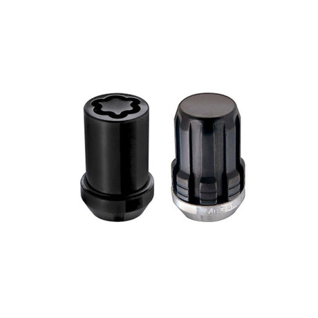 McGard - McGard SplineDrive Tuner 4 Lug Install Kit w/Locks & Tool (Cone) M12X1.5 / 13/16 Hex - Black