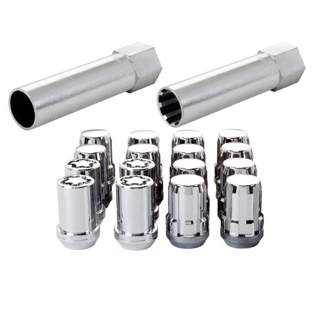 McGard - McGard SplineDrive Tuner 4 Lug Install Kit w/Locks & Tool (Cone) M12x1.5 / 13/16 Hex - Chrome (CS)