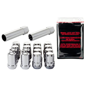 McGard - McGard SplineDrive Tuner 4 Lug Install Kit w/Locks & Tool (Cone) M12X1.5 / 13/16 Hex - Chrome