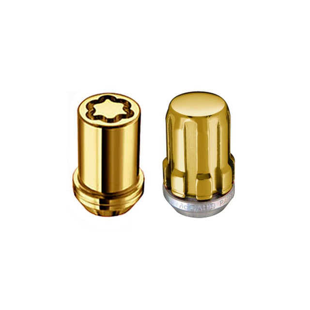 McGard - McGard SplineDrive Tuner 5 Lug Install Kit w/Locks & Tool (Cone) M12x1.5 / 13/16 Hex - Gold (CS)