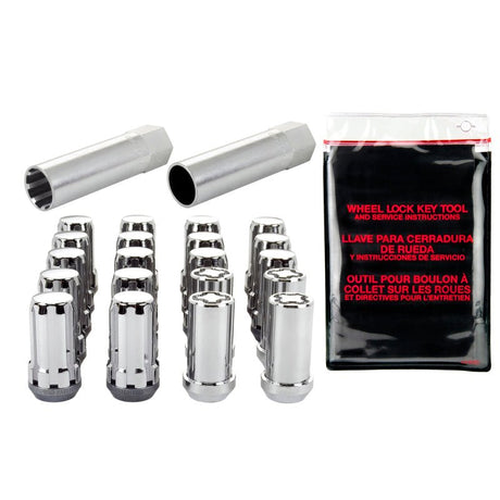 McGard - McGard SplineDrive Tuner 5 Lug Install Kit w/Locks & Tool (Cone) M14X1.5 / 22mm Hex - Chrome