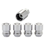 McGard - McGard Wheel Lock Nut Set - 4pk. (Cone Seat) M12X1.5 / 19mm & 21mm Dual Hex / 1.28in. L - Chrome