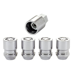 McGard - McGard Wheel Lock Nut Set - 4pk. (Cone Seat) M12X1.5 / 19mm & 21mm Dual Hex / 1.28in. L - Chrome