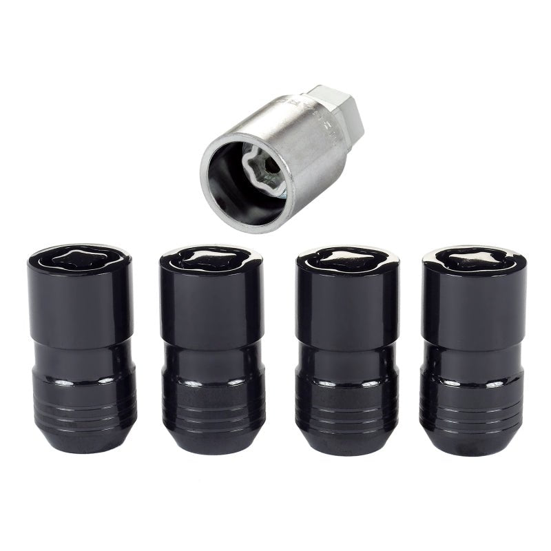 McGard - McGard Wheel Lock Nut Set - 4pk. (Cone Seat) M14X1.5 / 21mm & 22mm Dual Hex / 1.639in. L - Black