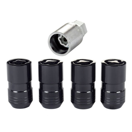 McGard - McGard Wheel Lock Nut Set - 4pk. (Cone Seat) M14X1.5 / 21mm & 22mm Dual Hex / 1.639in. L - Black