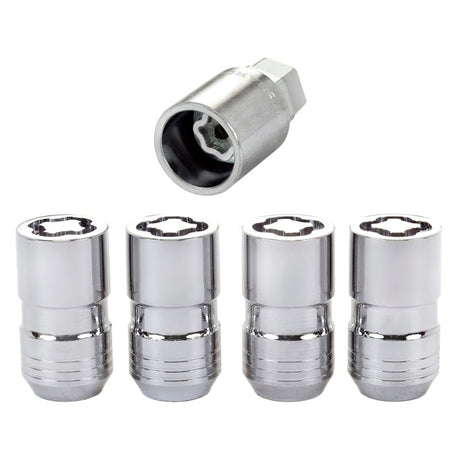 McGard - McGard Wheel Lock Nut Set - 4pk. (Cone Seat) M14X1.5 / 21mm & 22mm Dual Hex / 1.639in. L - Chrome