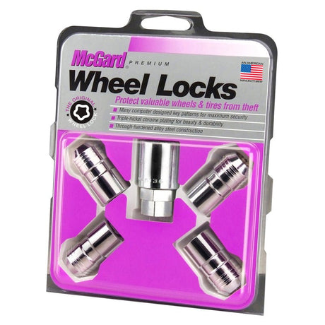 McGard - McGard Wheel Lock Nut Set - 4pk. (Cone Seat) M14X1.5 / 21mm & 22mm Dual Hex / 1.639in. L - Chrome
