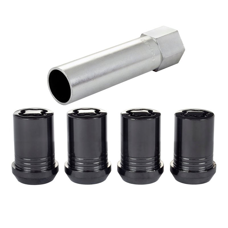 McGard - McGard Wheel Lock Nut Set - 4pk. (Tuner / Cone Seat) M12X1.5 / 13/16 Hex / 1.24in. Length - Black