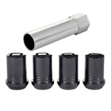 McGard - McGard Wheel Lock Nut Set - 4pk. (Tuner / Cone Seat) M12X1.5 / 13/16 Hex / 1.24in. Length - Black