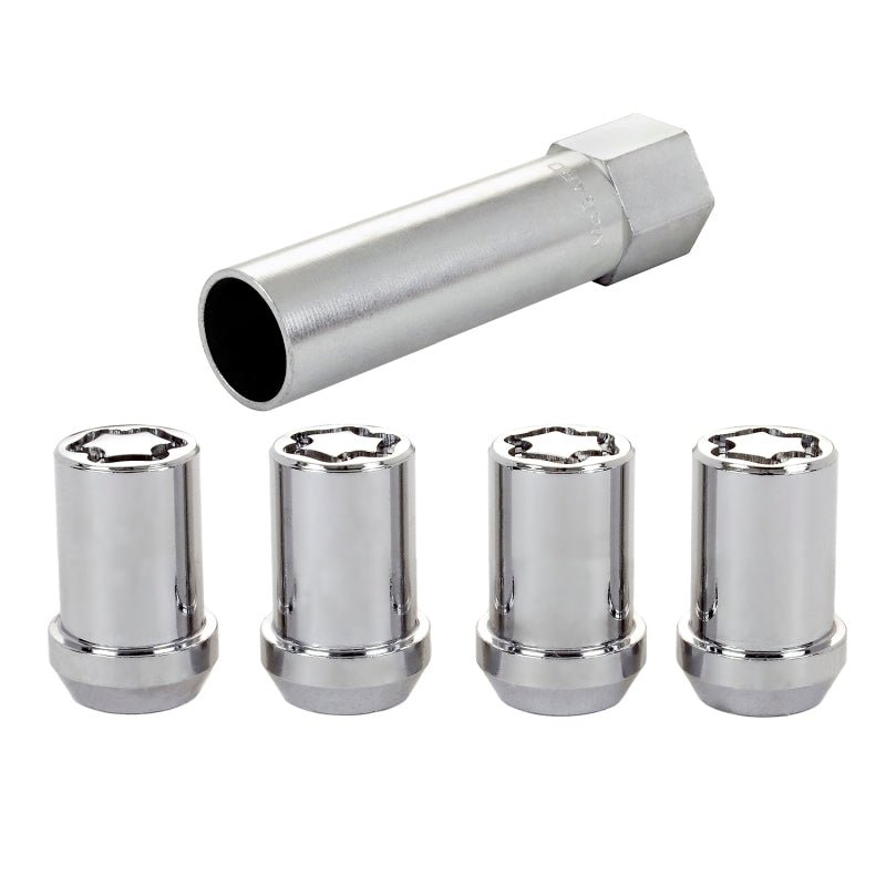 McGard - McGard Wheel Lock Nut Set - 4pk. (Tuner / Cone Seat) M12X1.5 / 13/16 Hex / 1.24in. Length - Chrome