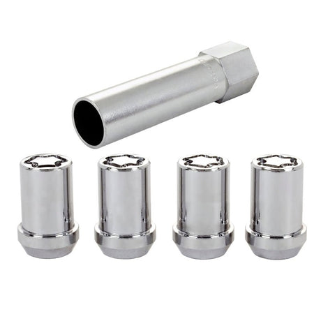 McGard - McGard Wheel Lock Nut Set - 4pk. (Tuner / Cone Seat) M12X1.5 / 13/16 Hex / 1.24in. Length - Chrome