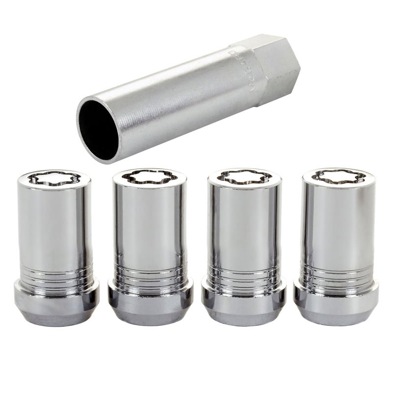 McGard - McGard Wheel Lock Nut Set - 4pk. (Tuner / Cone Seat) M14X1.5 / 22mm Hex / 1.648in. Length - Chrome