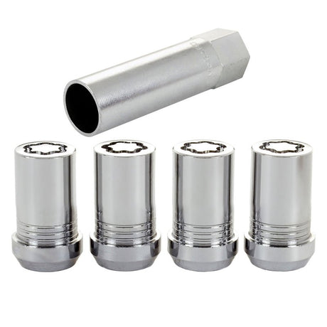 McGard - McGard Wheel Lock Nut Set - 4pk. (Tuner / Cone Seat) M14X1.5 / 22mm Hex / 1.648in. Length - Chrome