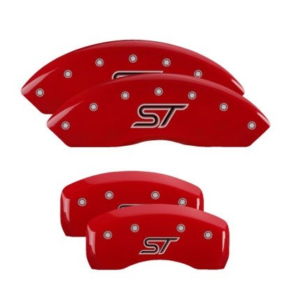 MGP - MGP 4 Caliper Covers Engraved Front & Rear ST Red finish - Panda Motorworks