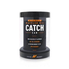 Mishimoto Baffled Catch Can Kit PCV Side Black - Panda Motorworks