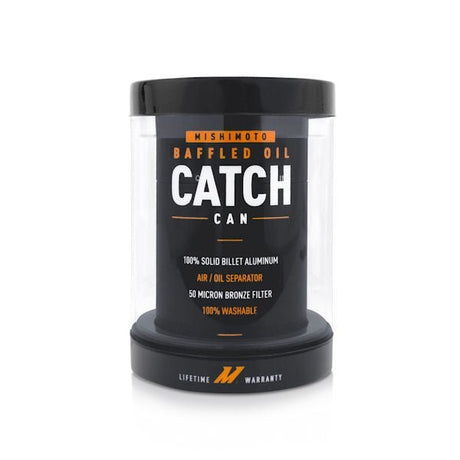 Mishimoto Baffled Catch Can Kit PCV Side Black - Panda Motorworks