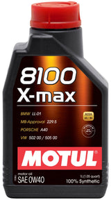 Motul - Motul 1L Synthetic Engine Oil 8100 0W40 X - MAX - Porsche A40 - Panda Motorworks
