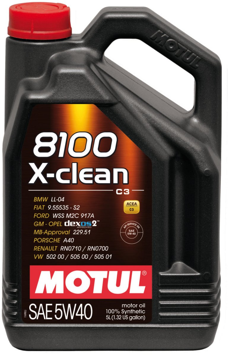 Motul - Motul 5L Synthetic Engine Oil 8100 5W40 X - CLEAN C3 - 505 01 - 502 00 - 505 00 - LL04 - Case of 4 - Panda Motorworks
