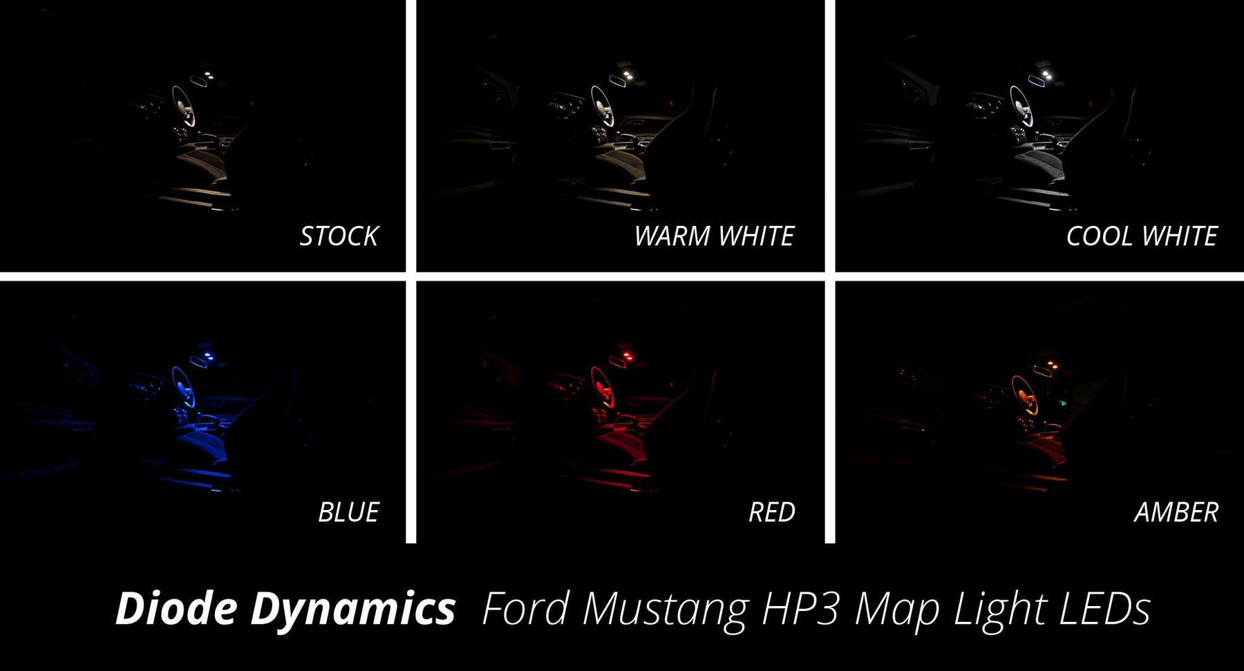 2015 Ford Mustang Interior LED Conversion Kit - Panda Motorworks - 1