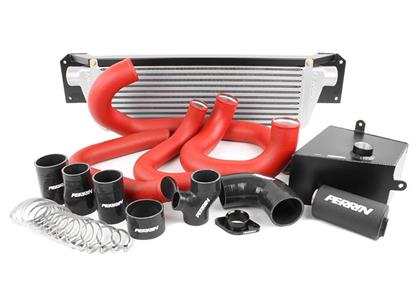 Perrin Performance - PERRIN 15 - 21 Subaru WRX Front Mount Intercooler Boost Tubes + Hardware - Red Tubes