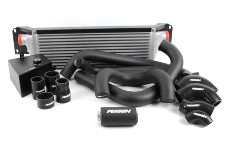 Perrin Performance - Perrin Performance 2015 - 2017 Subaru STI FMIC Black Boost Tubes w/ Black Silicone Couplers