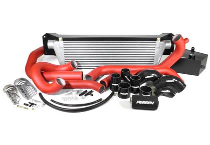 Perrin Performance - Perrin Performance 2015 - 2017 Subaru STI Front Mount Intercooler (Silver Core and Beam)