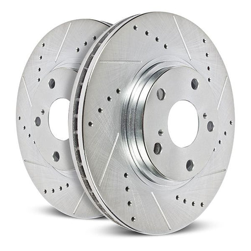 Power Stop 2021 Ford Bronco Sport Rear Evolution Drilled & Slotted Rotors - Pair