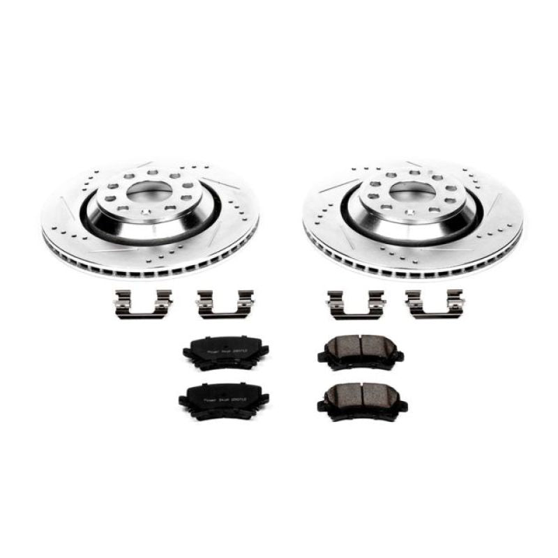 PowerStop - Power Stop 09 - 17 Volkswagen CC Rear Z23 Evolution Sport Brake Kit - Panda Motorworks