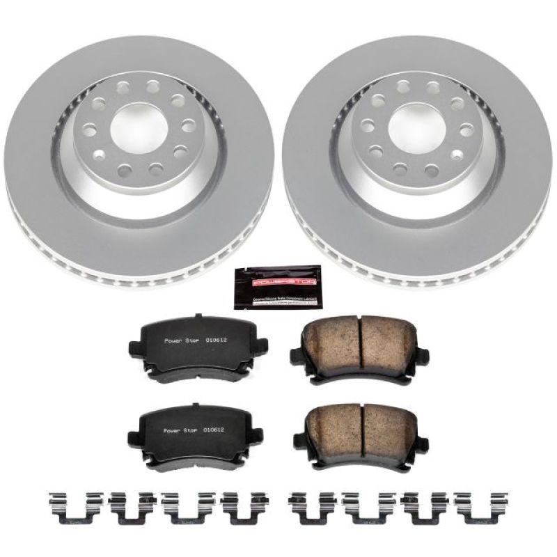 PowerStop - Power Stop 09 - 17 Volkswagen CC Rear Z23 Evolution Sport Coated Brake Kit - Panda Motorworks