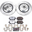PowerStop - Power Stop 09 - 17 Volkswagen CC Rear Z26 Street Warrior Brake Kit - Panda Motorworks