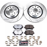 PowerStop - Power Stop 09 - 17 Volkswagen CC Rear Z26 Street Warrior Brake Kit - Panda Motorworks
