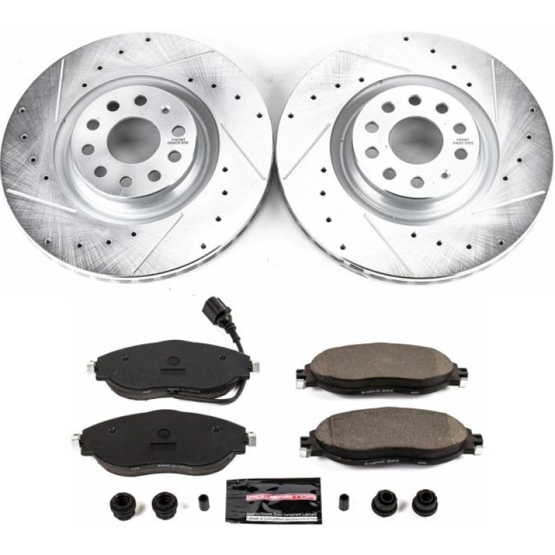 PowerStop - Power Stop 12 - 17 Volkswagen CC Front Z23 Evolution Sport Brake Kit - Panda Motorworks