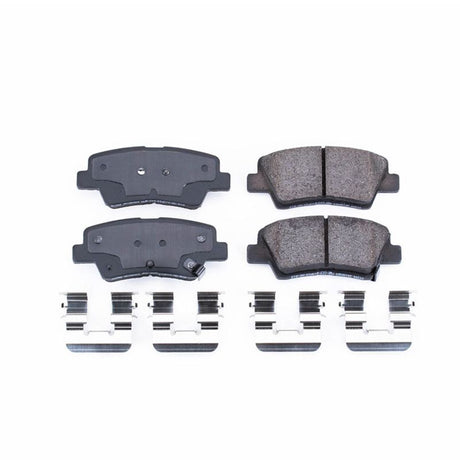 PowerStop - Power Stop 13 - 16 Hyundai Elantra GT Rear Z17 Evolution Ceramic Brake Pads w/Hardware - Panda Motorworks