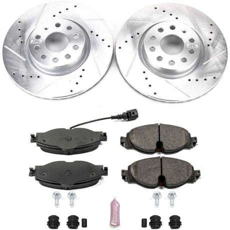 PowerStop - Power Stop 15 - 18 Audi A3 Front Z23 Evolution Sport Brake Kit - Panda Motorworks