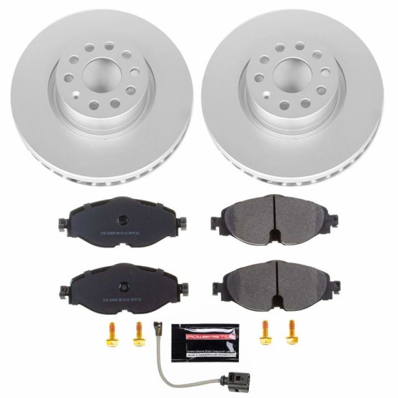 PowerStop - Power Stop 15 - 18 Audi A3 Front Z23 Evolution Sport Coated Brake Kit - Panda Motorworks