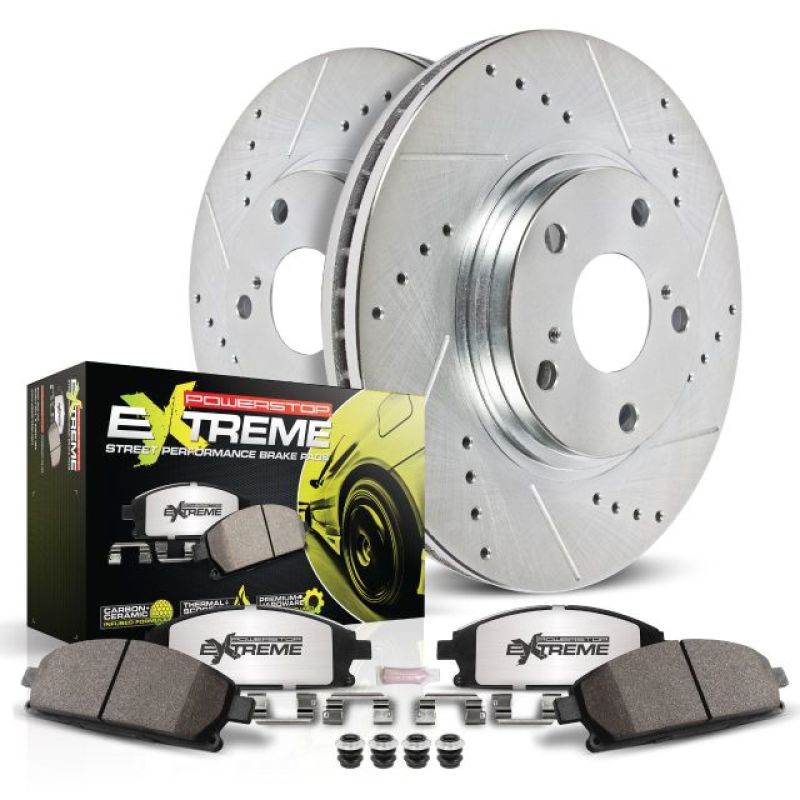 PowerStop - Power Stop 15 - 18 Audi A3 Front Z26 Street Warrior Brake Kit - Panda Motorworks