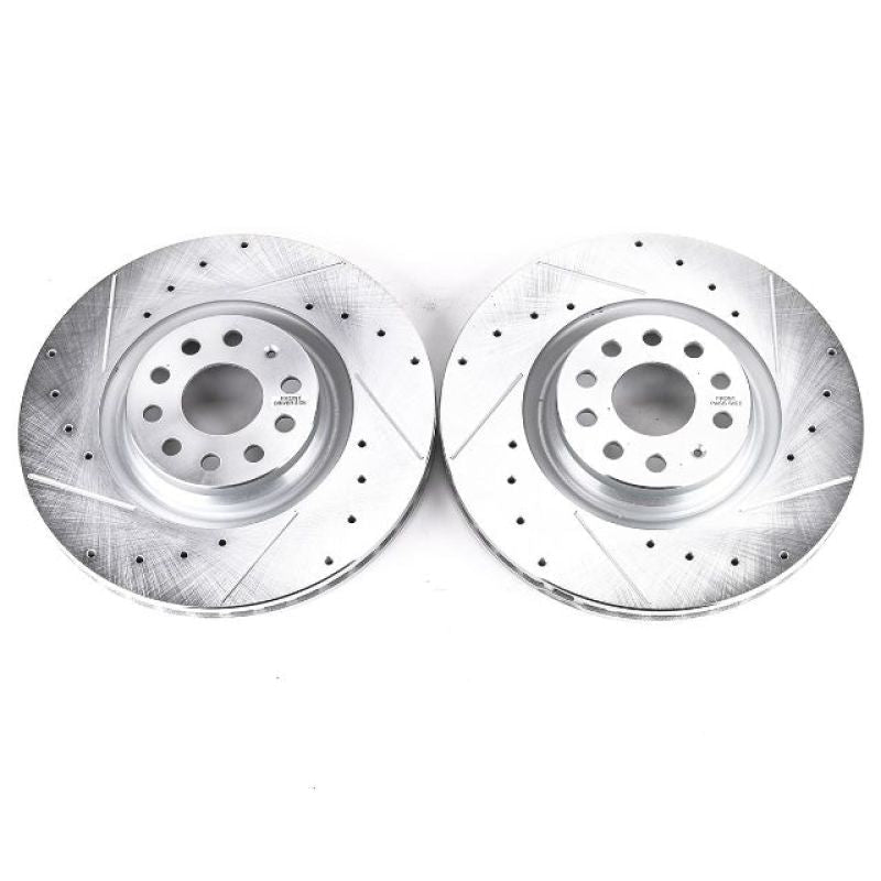 PowerStop - Power Stop 15 - 18 Audi S3 Front Evolution Drilled & Slotted Rotors - Pair