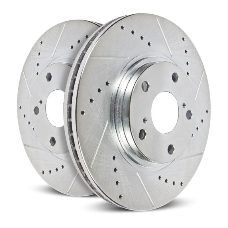 PowerStop - Power Stop 15 - 18 Audi S3 Front Evolution Drilled & Slotted Rotors - Pair