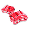 PowerStop - Power Stop 15 - 18 Volkswagen Golf Rear Red Calipers w/Brackets - Pair - Panda Motorworks