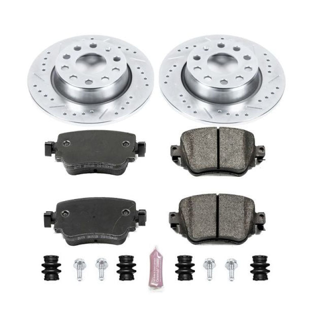 PowerStop - Power Stop 15 - 18 Volkswagen Golf Rear Z23 Evolution Sport Brake Kit - Panda Motorworks