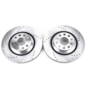 PowerStop - Power Stop 17 - 18 Audi RS3 Rear Evolution Drilled & Slotted Rotors - Pair - Panda Motorworks