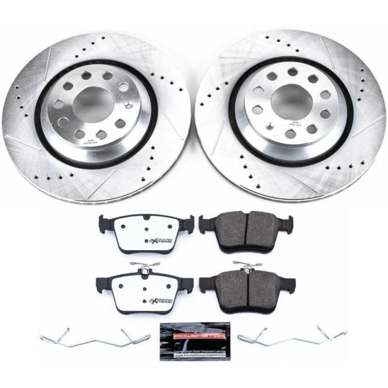 PowerStop - Power Stop 17 - 18 Audi RS3 Rear Z26 Street Warrior Brake Kit - Panda Motorworks
