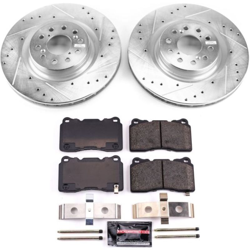 PowerStop - Power Stop 17 - 19 Honda Civic Front Z23 Evolution Sport Brake Kit - Panda Motorworks