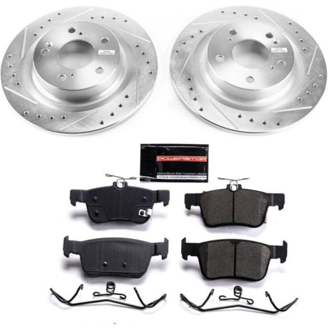 PowerStop - Power Stop 17 - 19 Honda Civic Rear Z23 Evolution Sport Brake Kit - Panda Motorworks