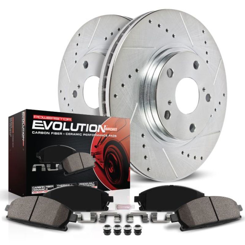 PowerStop - Power Stop 17 - 19 Honda Civic Rear Z23 Evolution Sport Brake Kit - Panda Motorworks