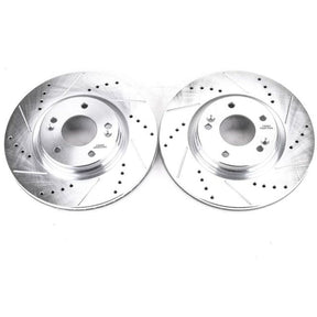 PowerStop - Power Stop 17 - 19 Hyundai Elantra Front Evolution Drilled & Slotted Rotors - Pair - Panda Motorworks